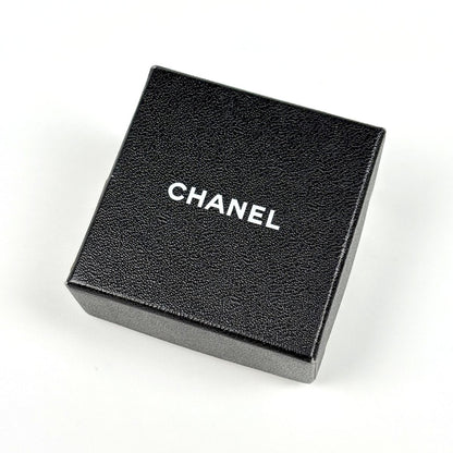 Chanel CC Logo Rhinestone Necklace Silver Plated — view 6