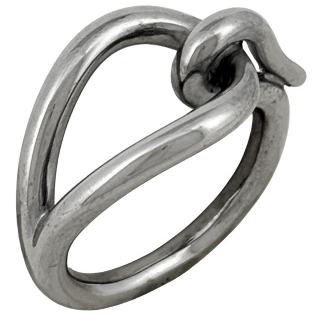 Hermes Jumbo Scarf Ring Closure Metal Silver