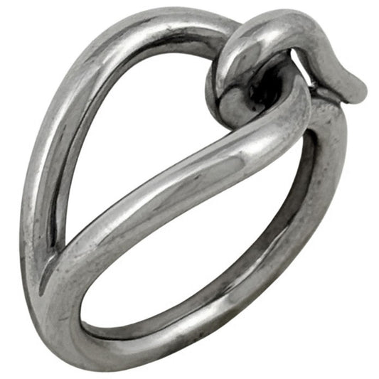 Hermes Jumbo Scarf Ring Closure Metal Silver