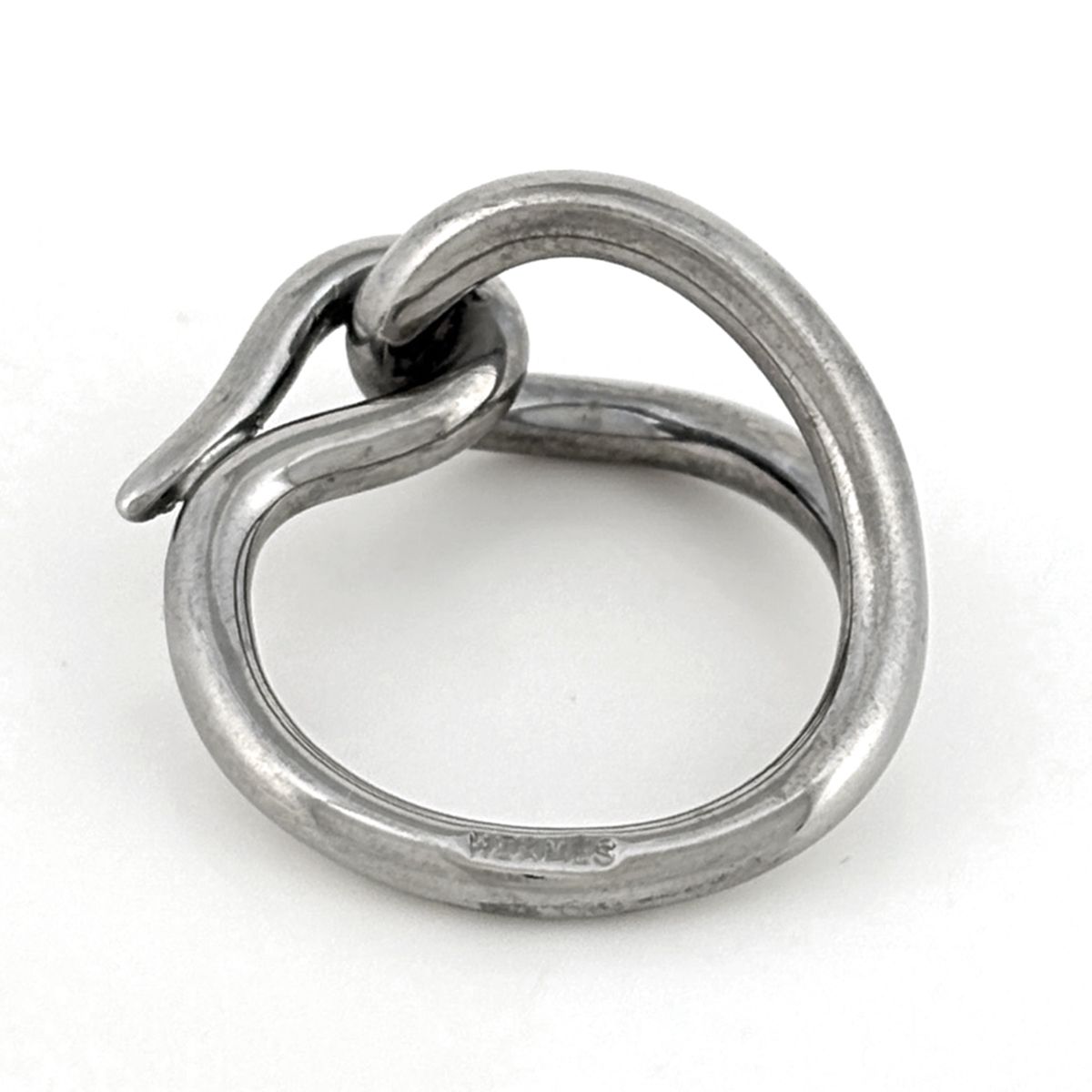 Hermes Jumbo Scarf Ring Closure Metal Silver — view 3