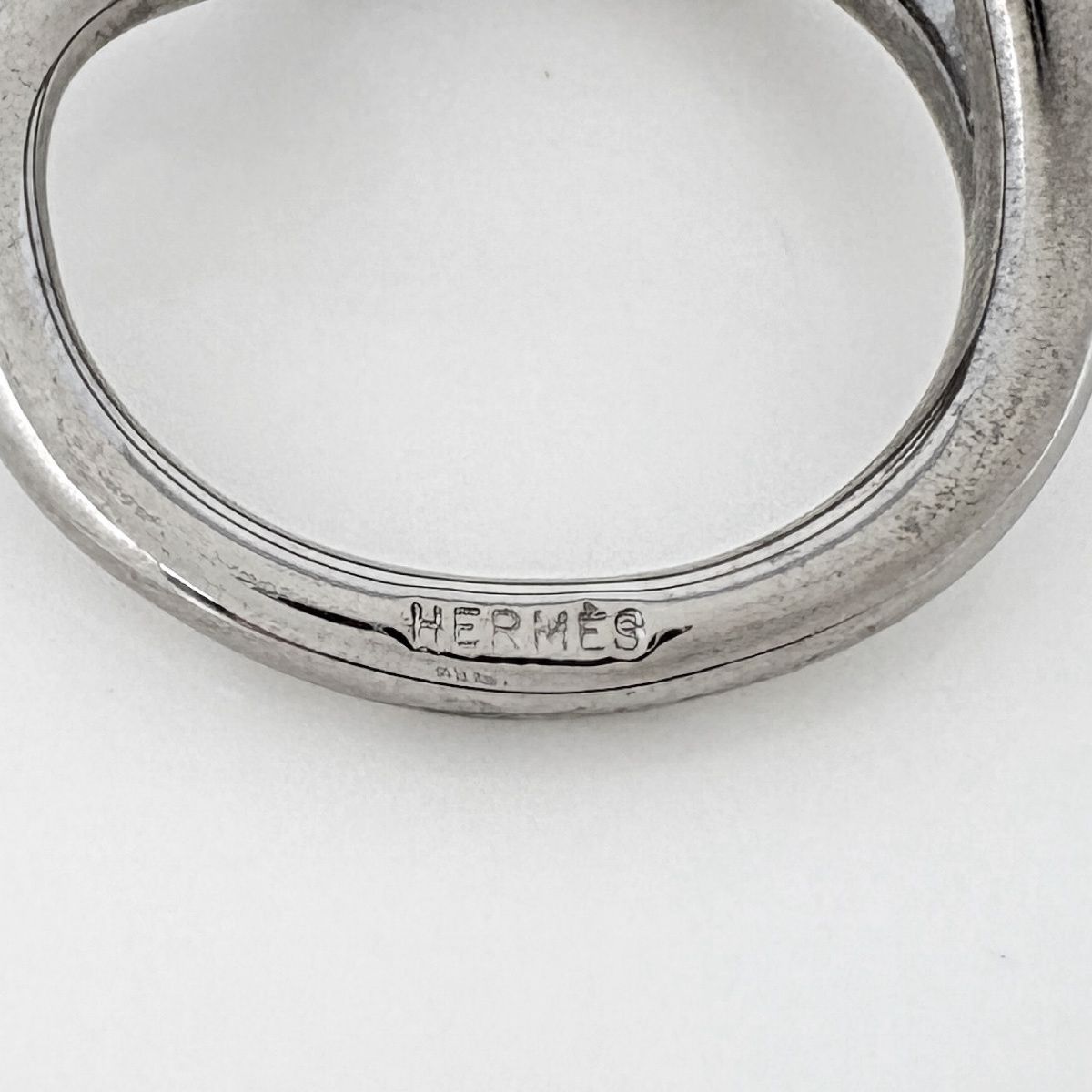 Hermes Jumbo Scarf Ring Closure Metal Silver — view 4