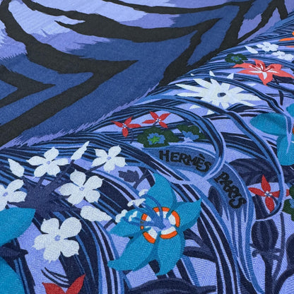 Hermes Carre Tiger Alice Charley Shawl Scarf — view 4