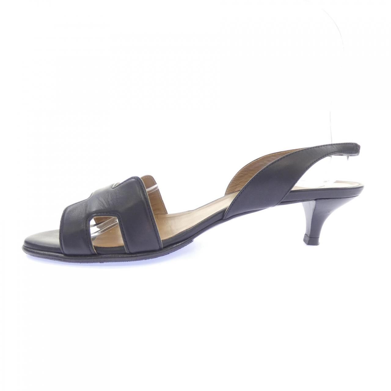 Hermes Sandals Black — view 2