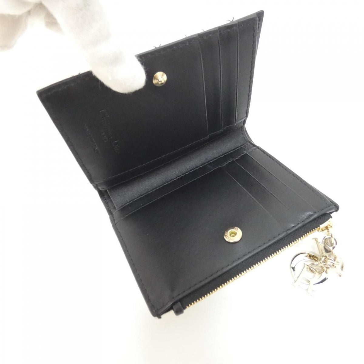 Dior Lady Dior Dahlia Wallet — view 4
