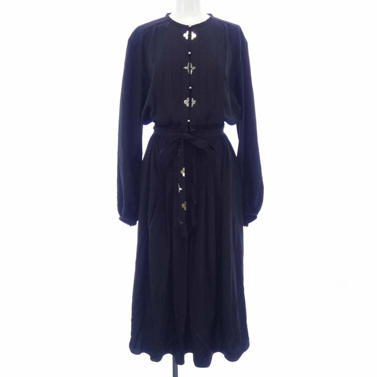 Louis Vuitton Monogram Accent Pleats Dress