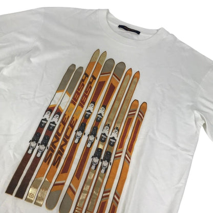 Louis Vuitton Short Sleeve T-Shirt Printed Cotton White — view 3