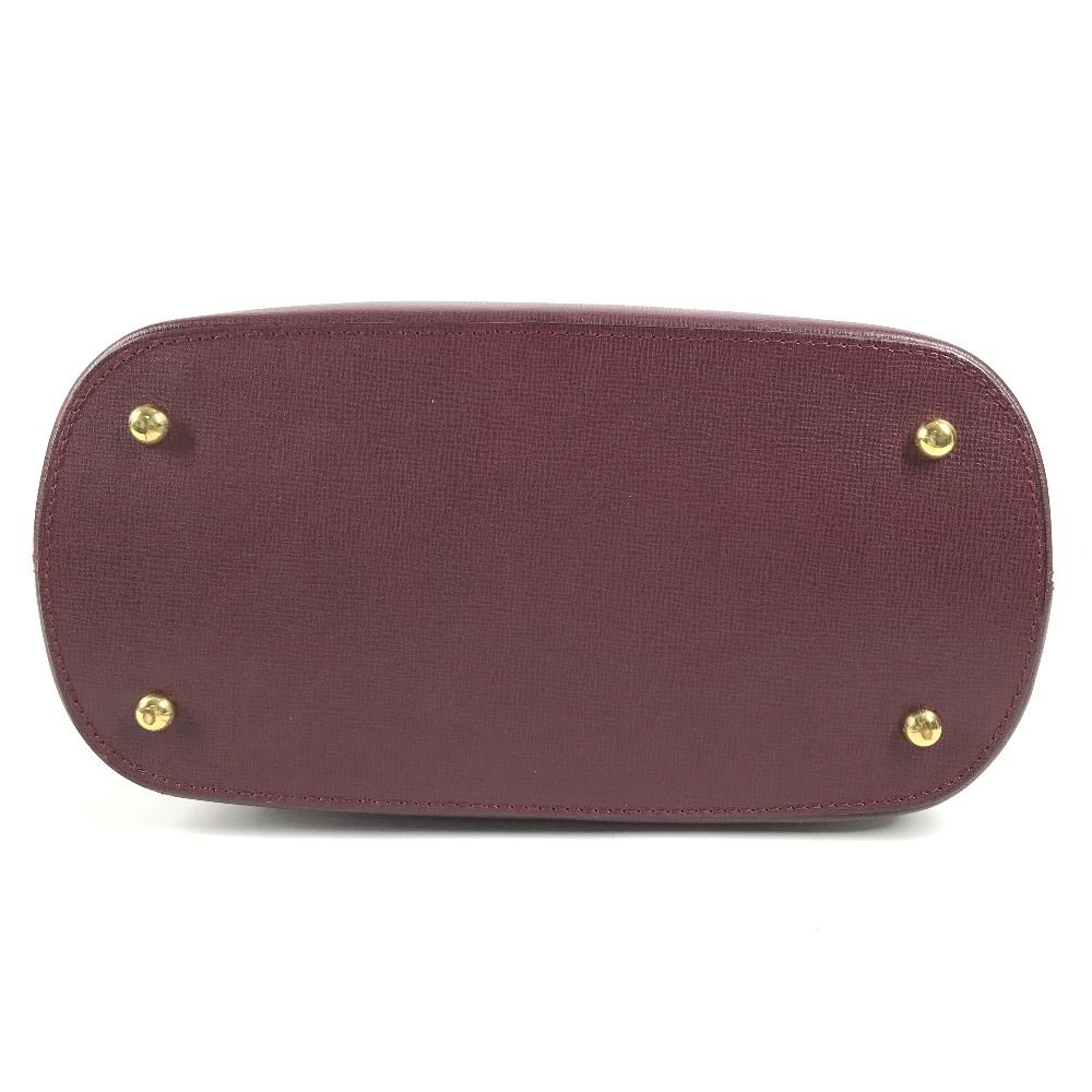 Cartier Shoulder Bag Logo Leather Bordeaux — view 5