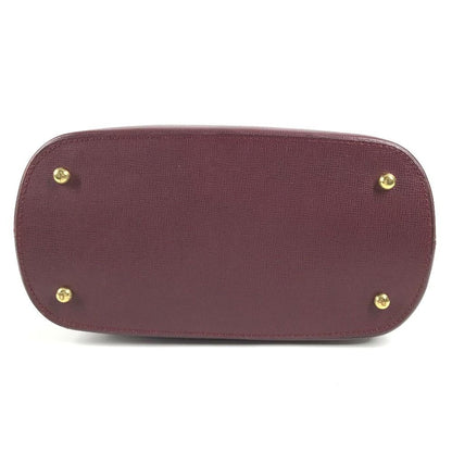 Cartier Shoulder Bag Logo Leather Bordeaux — view 5