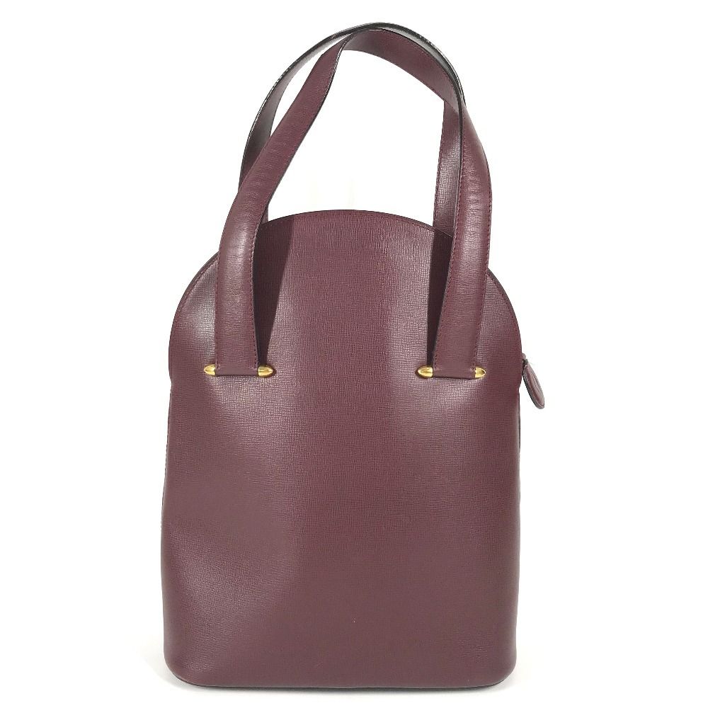 Cartier Shoulder Bag Logo Leather Bordeaux — view 2