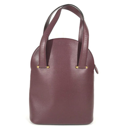 Cartier Shoulder Bag Logo Leather Bordeaux — view 2