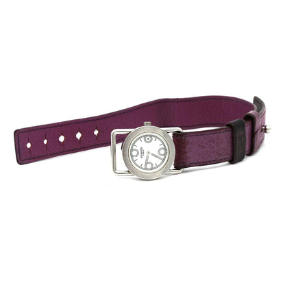 Hermes Barenia Rondo SS Quartz Watch — view 8