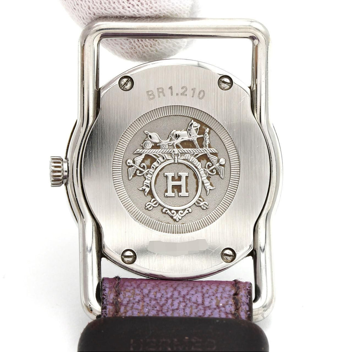 Hermes Barenia Rondo SS Quartz Watch — view 7