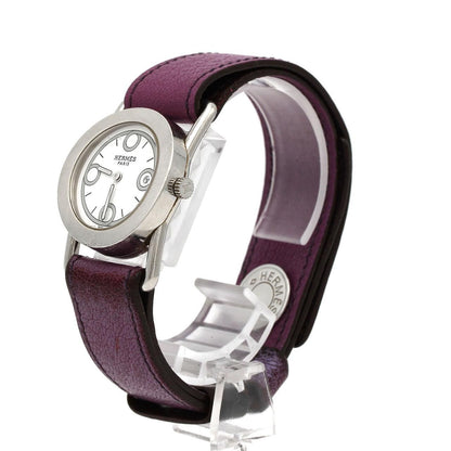 Hermes Barenia Rondo SS Quartz Watch — view 2