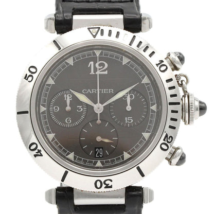 Cartier Pasha Stainless Steel Platinum Automatic Watch