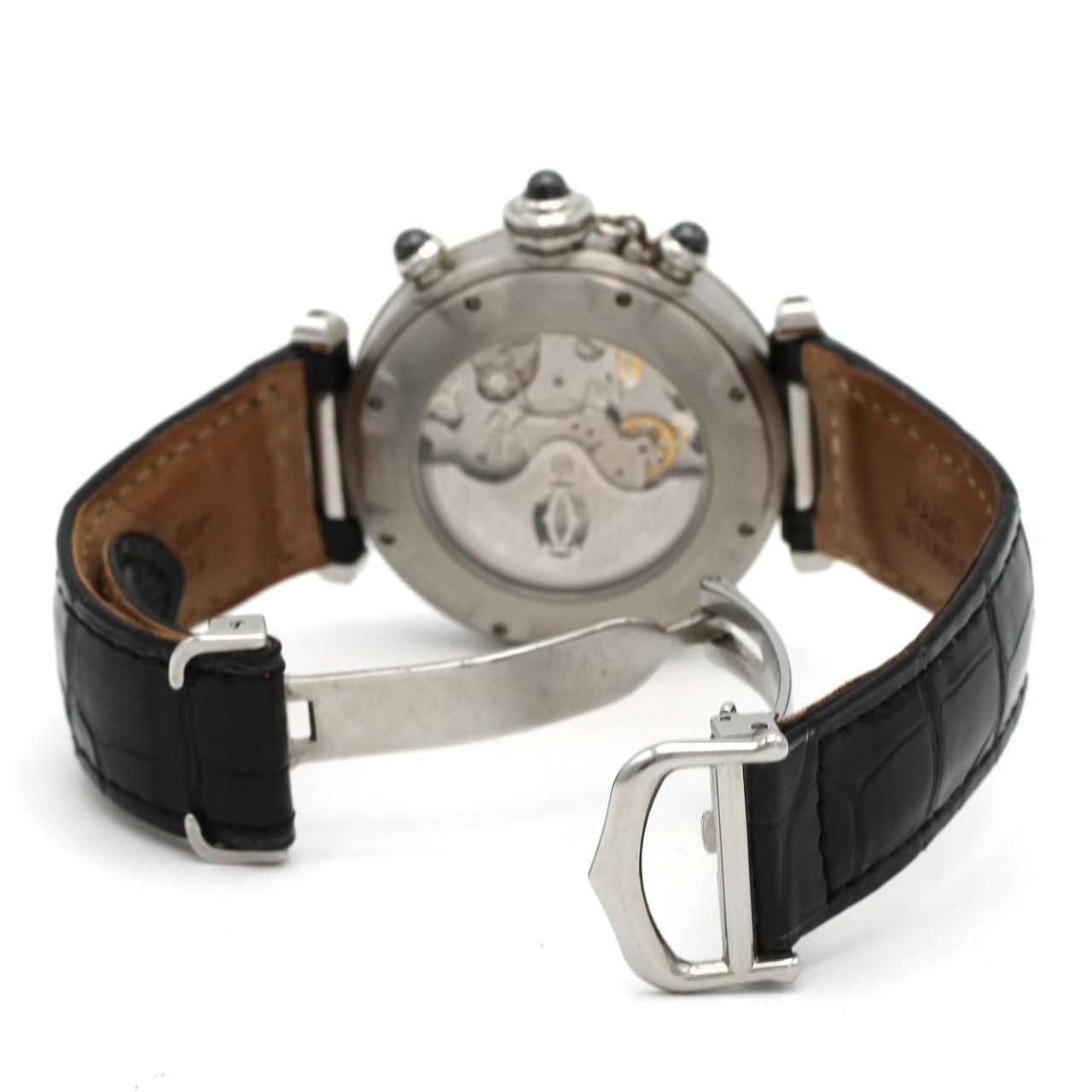 Cartier Pasha Stainless Steel Platinum Automatic Watch — view 7