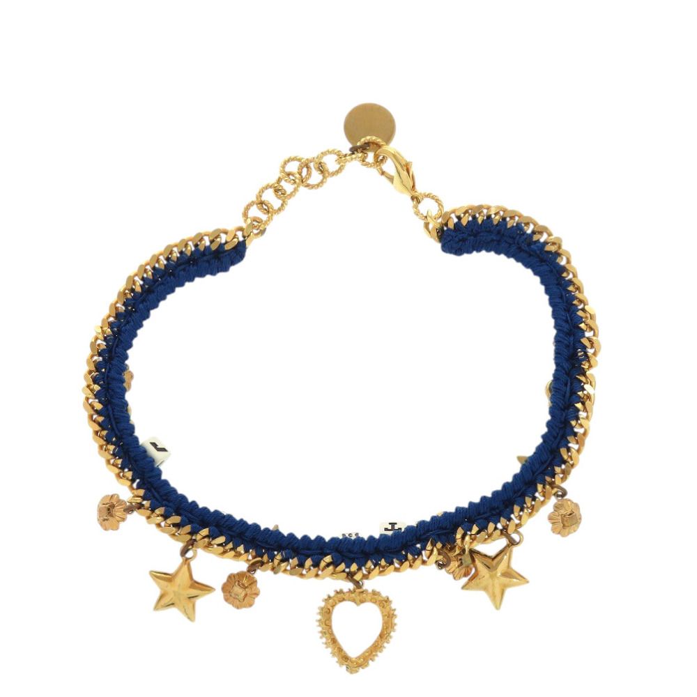 Dolce & Gabbana I Am the Star Metal Blue Gold Choker & Necklace — view 3