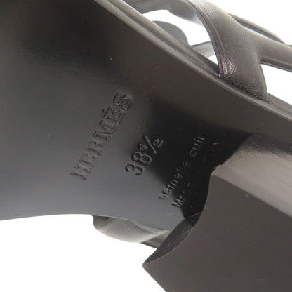 Hermes Lipari 70 Nappa Black Sandals 38.5 — view 8