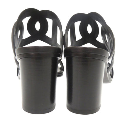 Hermes Lipari 70 Nappa Black Sandals 38.5 — view 4