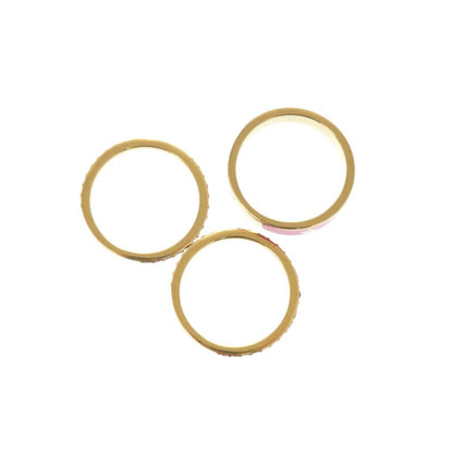 Dior Code Triple Strand Ring Metal Gold Pink — view 7
