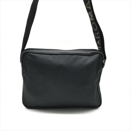 Fendi Nylon Shoulder Bag Black Logo Gold — view 3