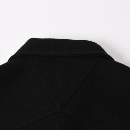 Bottega Veneta Wool Jacket Cropped Zip Up Black Silver — view 5