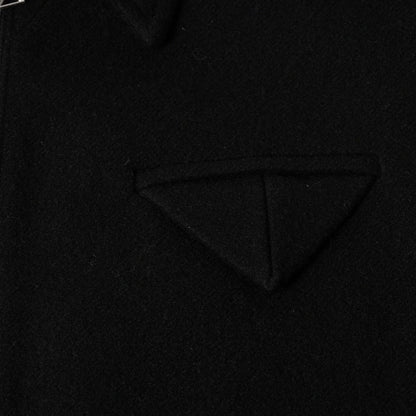 Bottega Veneta Wool Jacket Cropped Zip Up Black Silver — view 6
