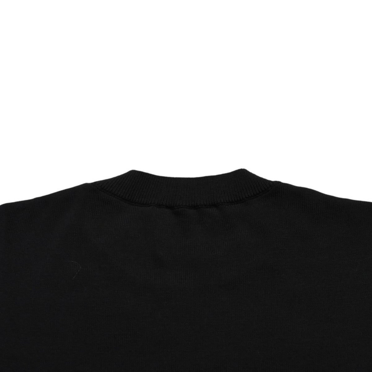 Chanel Knit Short Sleeve Top T-Shirt CC Logo Cotton Black Sweater — view 7