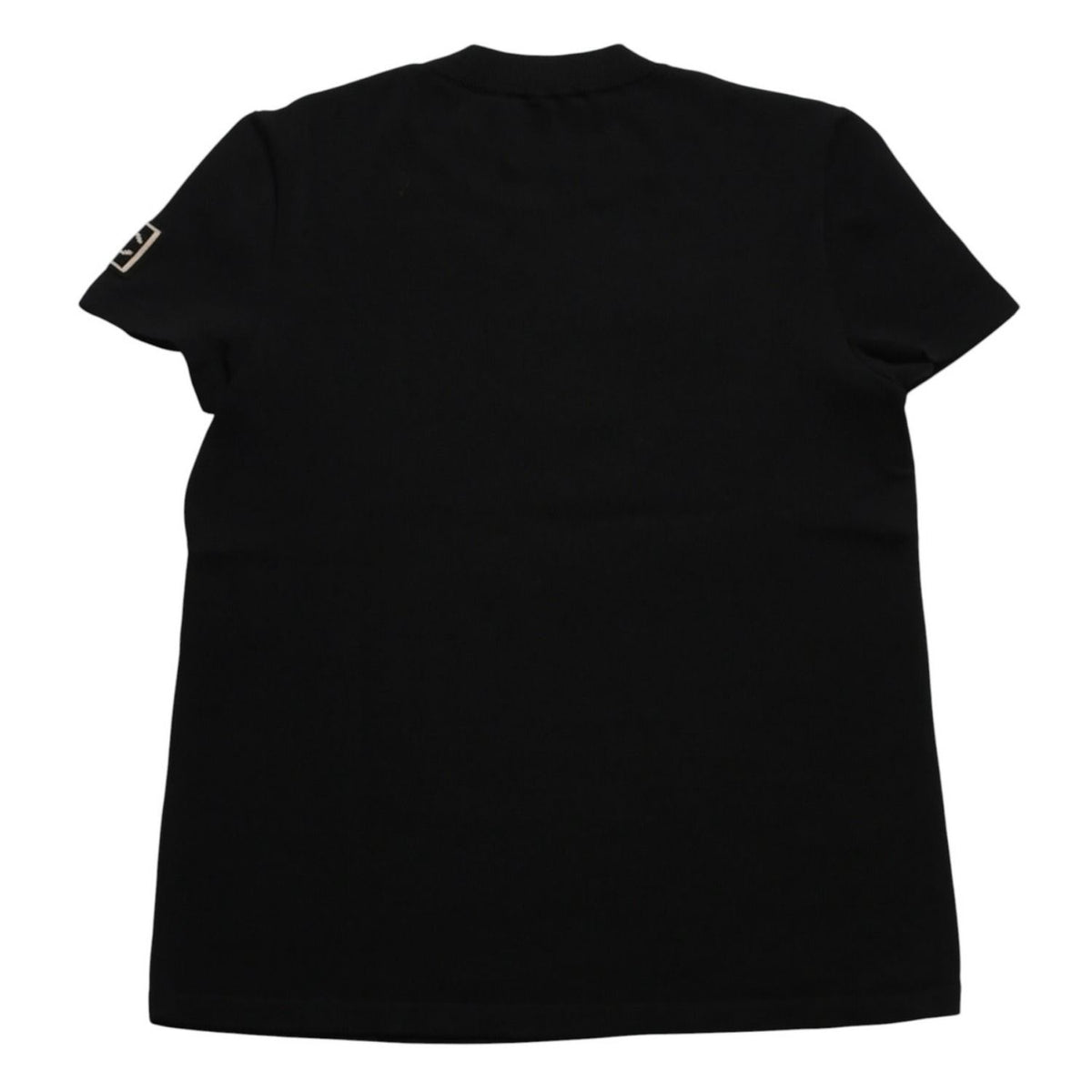 Chanel Knit Short Sleeve Top T-Shirt CC Logo Cotton Black Sweater — view 2