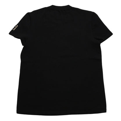 Chanel Knit Short Sleeve Top T-Shirt CC Logo Cotton Black Sweater — view 2