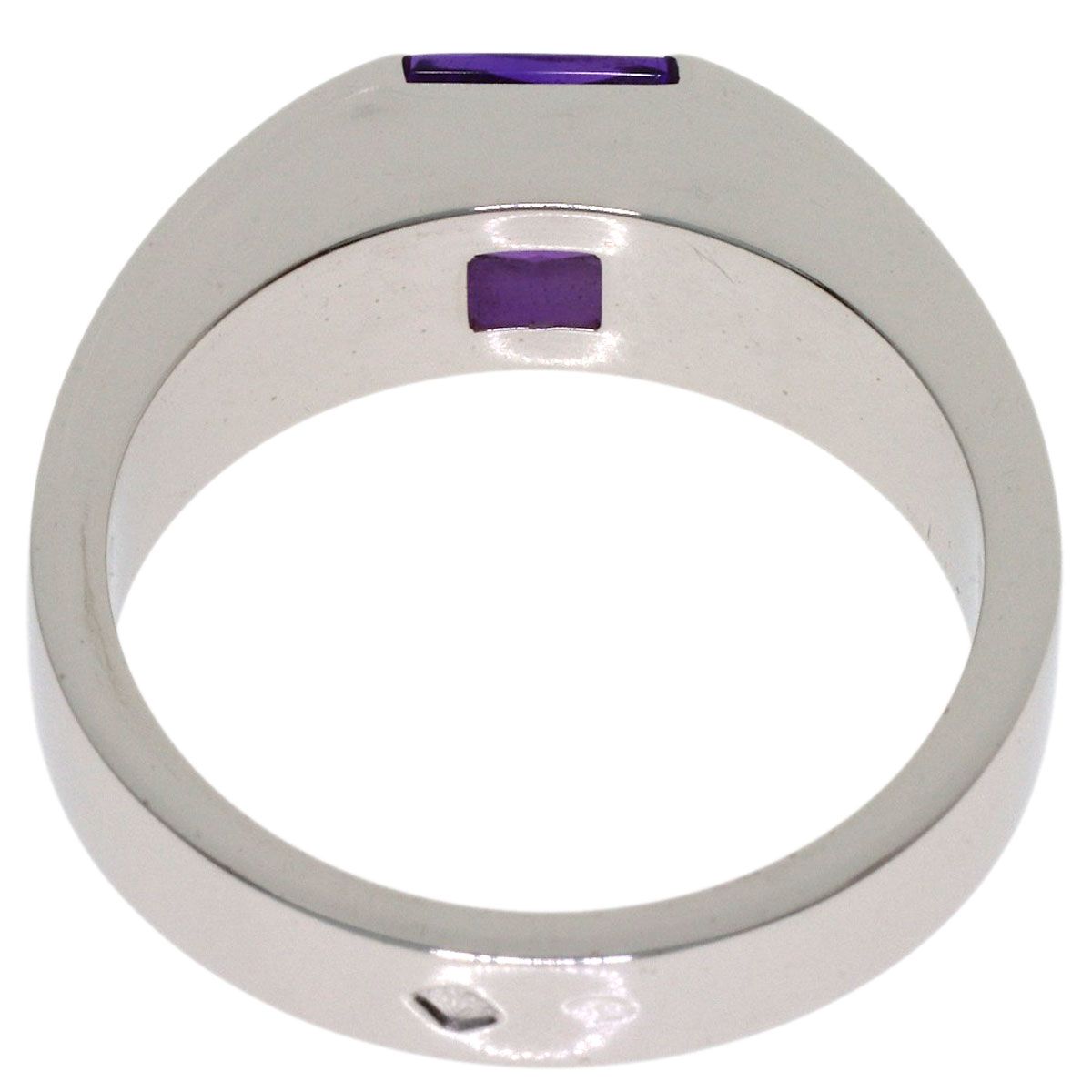 Cartier Tank Ring Amethyst 57 18K White Gold — view 4