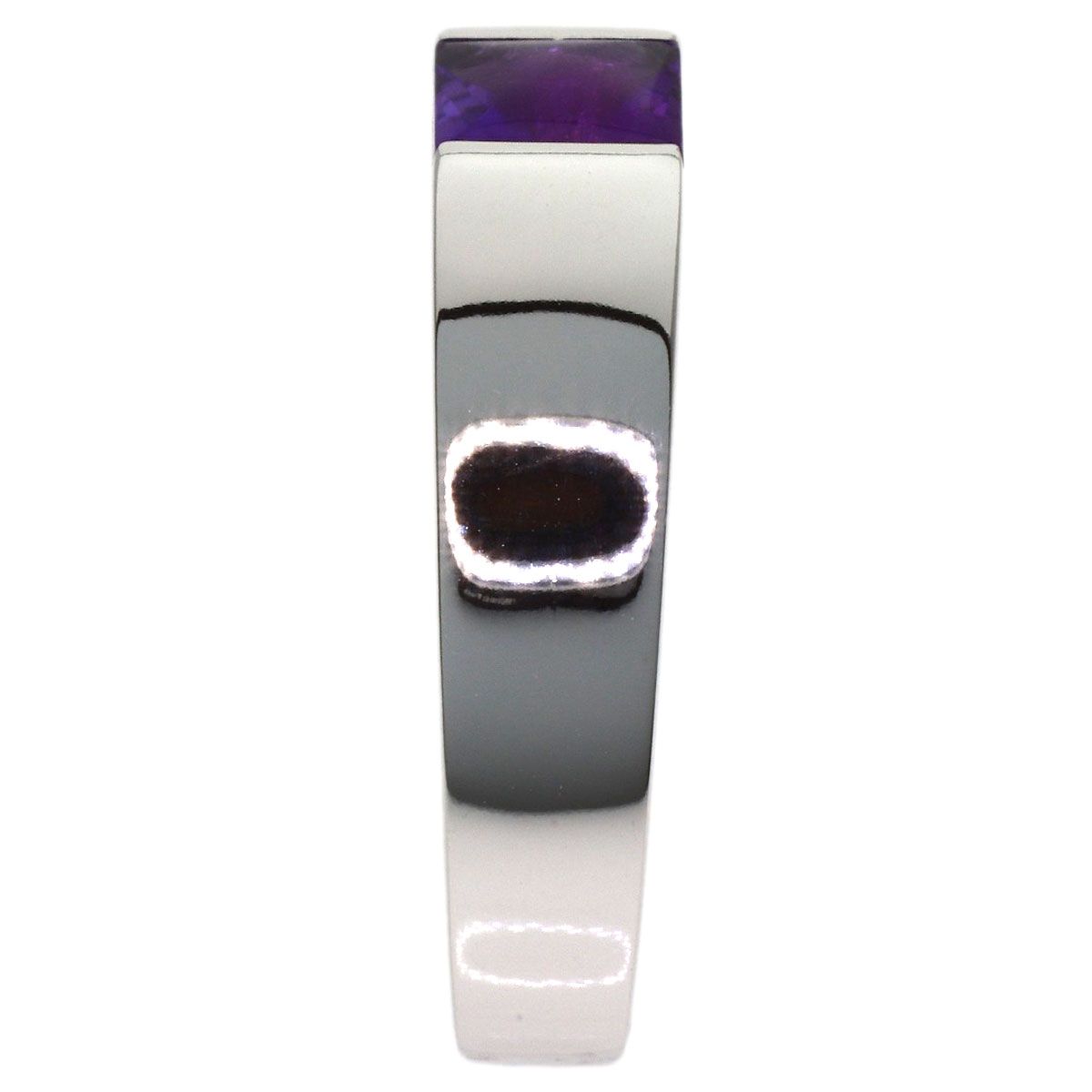 Cartier Tank Ring Amethyst 57 18K White Gold — view 3