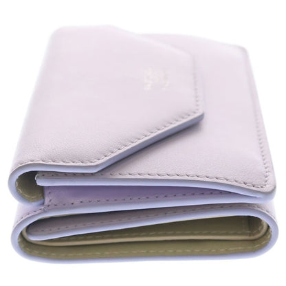 Balenciaga Envelope Leather Compact Wallet Trifold Purple — view 3
