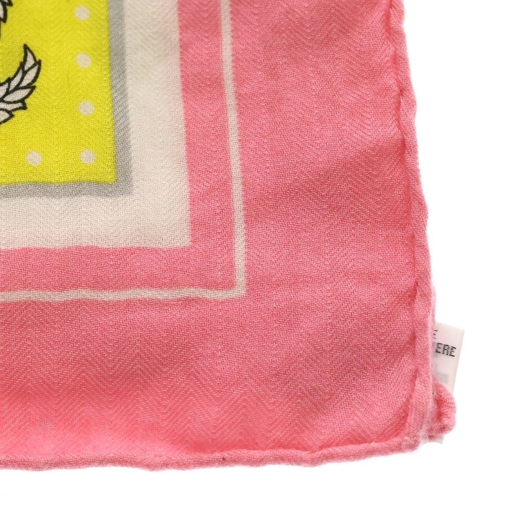 Hermes Carre Sailor Tattoo Large Silk Scarf Shawl Pink — view 3