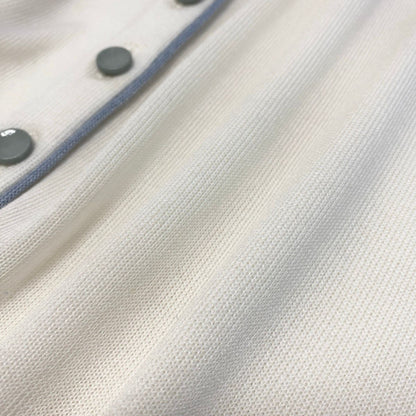 Dior Eg8 Long Sleeve Knit Cardigan CD Logo Bicolor L White — view 6