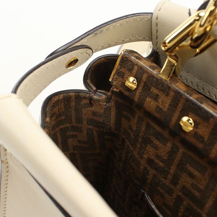 Fendi 2-Way Peekaboo Mini Fidue Handbag Calfskin — view 4