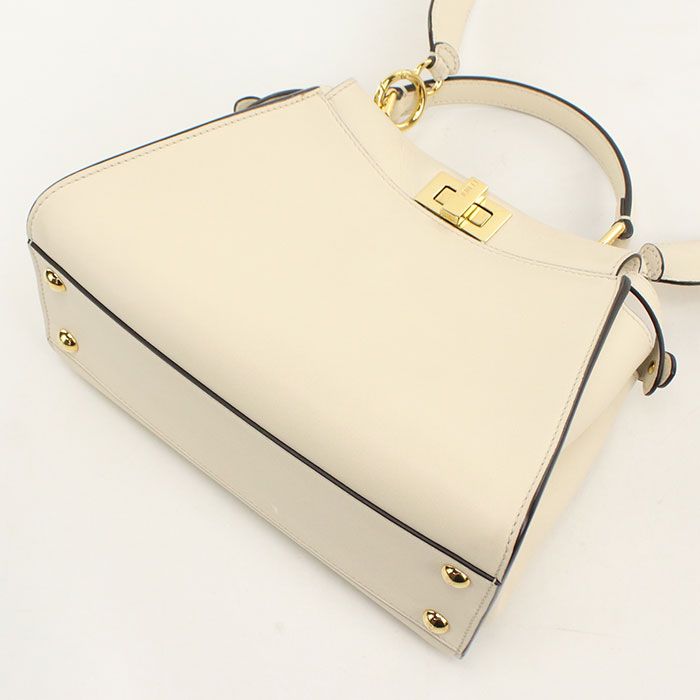 Fendi 2-Way Peekaboo Mini Fidue Handbag Calfskin — view 2