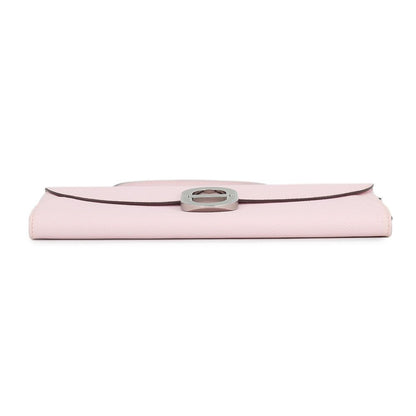 Hermes Wallet Chaine D'Ancre To Go Rose Darling Silver Epsom — view 3