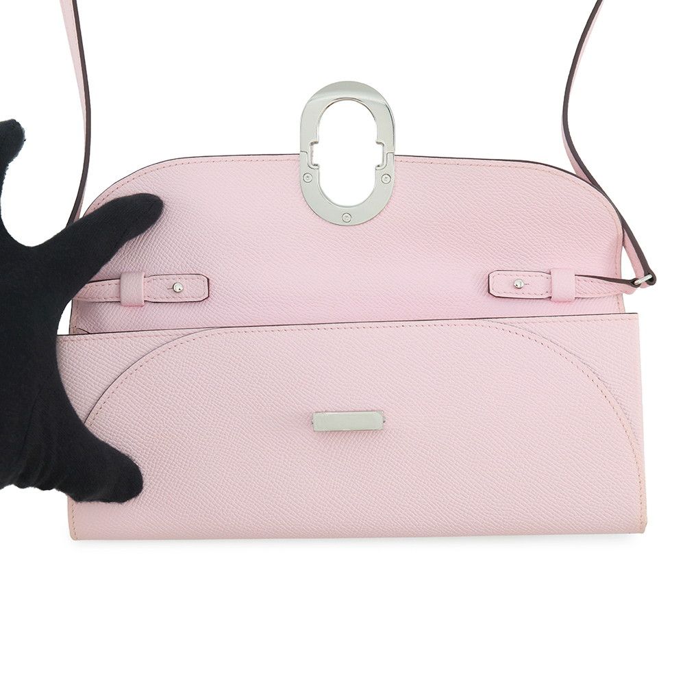 Hermes Wallet Chaine D'Ancre To Go Rose Darling Silver Epsom — view 5