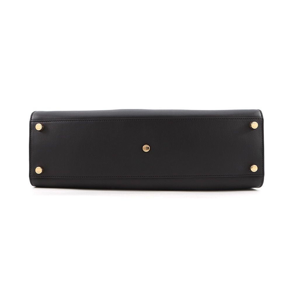 Fendi Peekaboo Essential Leather 2-Way Shoulder Bag Black — view 3
