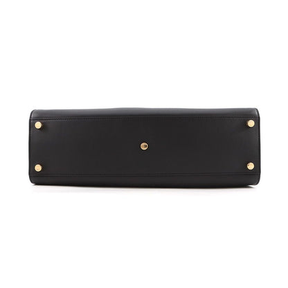 Fendi Peekaboo Essential Leather 2-Way Shoulder Bag Black — view 3