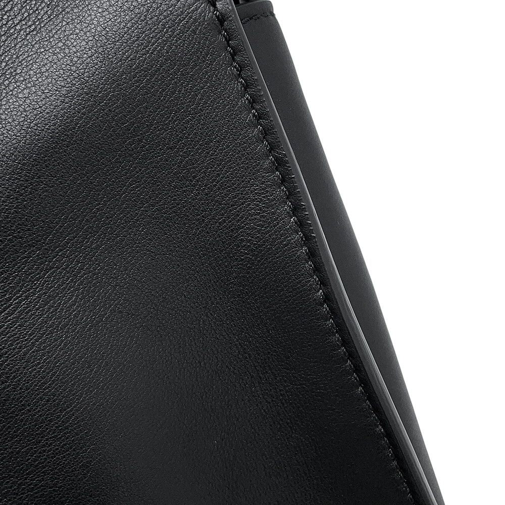 Fendi Peekaboo Essential Leather 2-Way Shoulder Bag Black — view 8