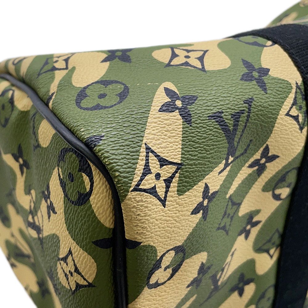 Louis Vuitton Handbag Monogram Flag Speedy 35 Camouflage Khaki Takashi Murakami — view 6