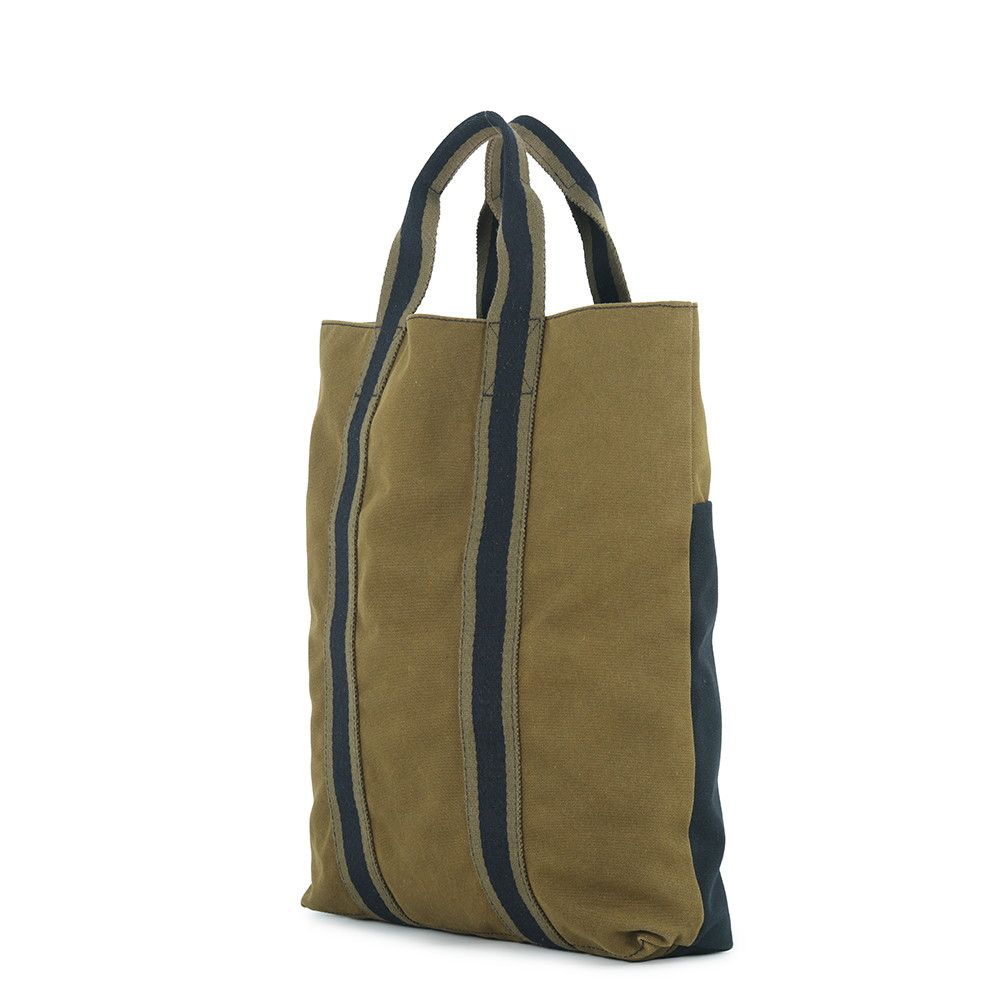Hermes Tote Bag Fourre Tout Cabas Green Black Canvas — view 2