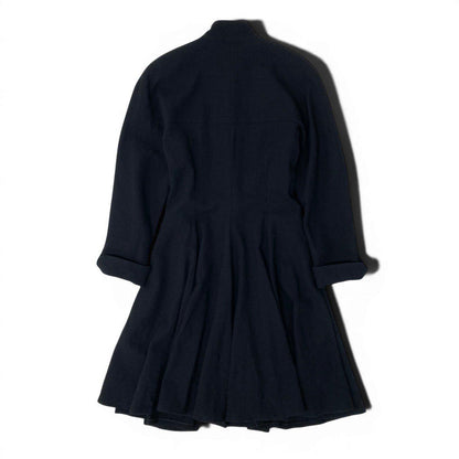 Dior Eg8 Miss a Line Flare Coat M Black Wool — view 3