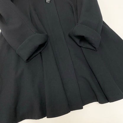 Dior Eg8 Miss a Line Flare Coat M Black Wool — view 6
