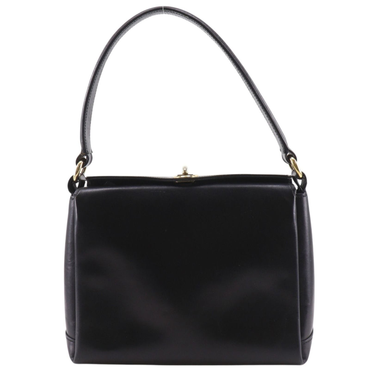 Gucci Vintage Leather Black Shoulder Bag