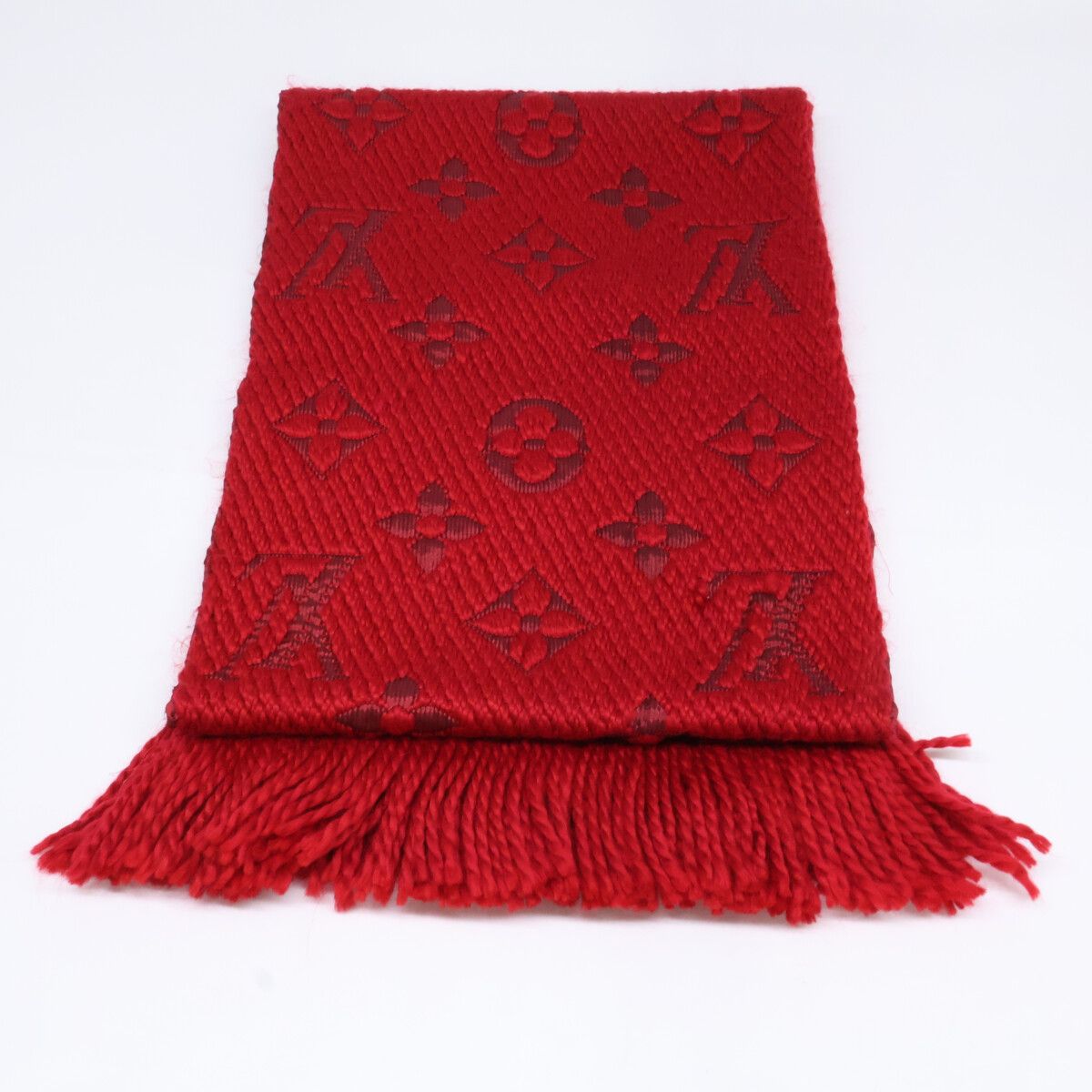 Louis Vuitton Echarpe Logomania Wool Silk Fringe — view 3