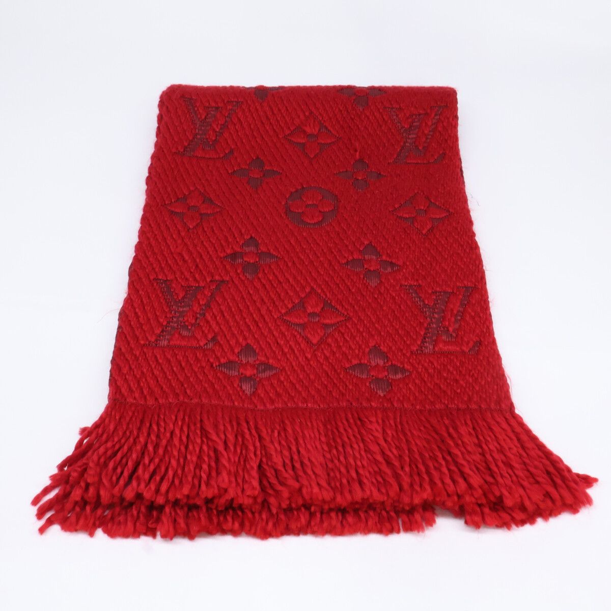 Louis Vuitton Echarpe Logomania Wool Silk Fringe — view 2
