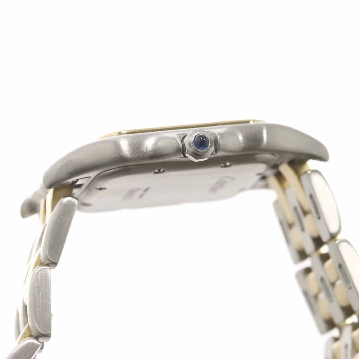 Cartier Panthere MM 2 Row Date Boys Watch Ivory YG Quartz — view 5