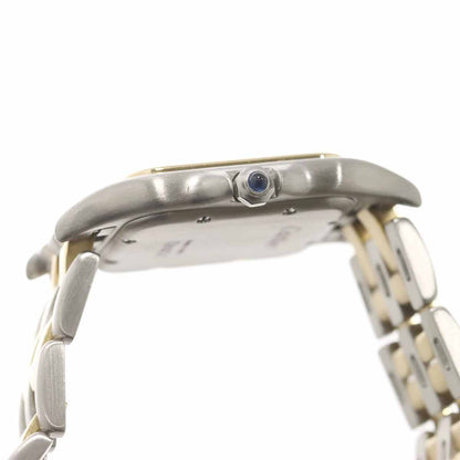 Cartier Panthere MM 2 Row Date Boys Watch Ivory YG Quartz — view 5